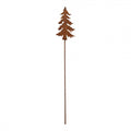Edelrost-Gartenstecker Weihnachtsbaum / Tannenbaum Braun Metall 6x1x34 cm von Clayre & Eef (6Y6117)