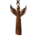 Metall-Weihnachtsanhänger Engel Kupferbraun patiniert 8x2x16 cm Christbaumschmuck von Clayre & Eef (6Y6209)