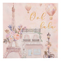 Papierservietten 20er-Set Paris Ooh la la Rosa 33x33 cm von Clayre & Eef (73072)