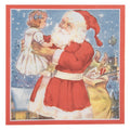 Papierservietten 20er-Set Weihnachtsmann mit Kind Blau-Rot 33x33 cm von Clayre & Eef (73083)
