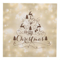 Papierservietten 20er-Set Merry Christmas Weihnachtsbaum Beige 33x33 cm von Clayre & Eef (73084)