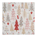 Papierservietten 20er-Set Skandi Tannenwald Rot-Grau 33x33 cm von Clayre & Eef (73129)