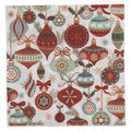 Papierservietten 20er-Set Christbaumkugeln Nostalgie Weiß 33x33 cm von Clayre & Eef (73135)