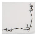 Papierservietten 20er-Set Coquette Schleifenband Schwarz-Weiß 33x33 cm von Clayre & Eef (73142)