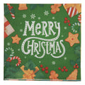 Papierservietten 20er-Set Merry Christmas Lebkuchen Geschenke Grün 33x33 cm von Clayre & Eef (73152)