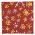 Papierservietten 20er-Set Schneeflocken Eiskristalle Rot-Gold 33x33 cm von Clayre & Eef (73154)