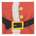 Papierservietten 20er-Set Weihnachtsmann Bauch Gürtel Rot-Gold 33x33 cm von Clayre & Eef (73164)