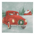 Papierservietten 20er-Set Roter Vintage Truck Winterwald 33x33 cm von Clayre & Eef (73174)