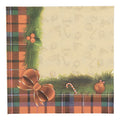 Papierservietten 20er-Set Tartan Schottenkaro Tannengirlande Kupfer-Gelb 33x33 cm von Clayre & Eef (73184)
