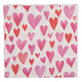 Papierservietten 20er-Set Aquarell Herzen Allover Pink-Rot-Weiß 33x33 cm von Clayre & Eef (73185)