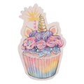 Papierservietten 20er-Set Formserviette Einhorn Cupcake Rosa-Bunt von Clayre & Eef (73194)