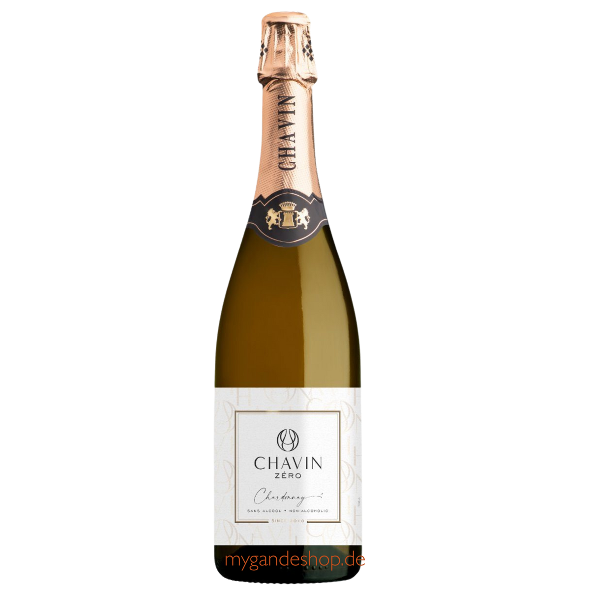 Chavin Zero Sparkling Chardonnay 0,0 % Alkoholfreier Schaumwein 0,75 l – Französischer Premium Bio-Sekt