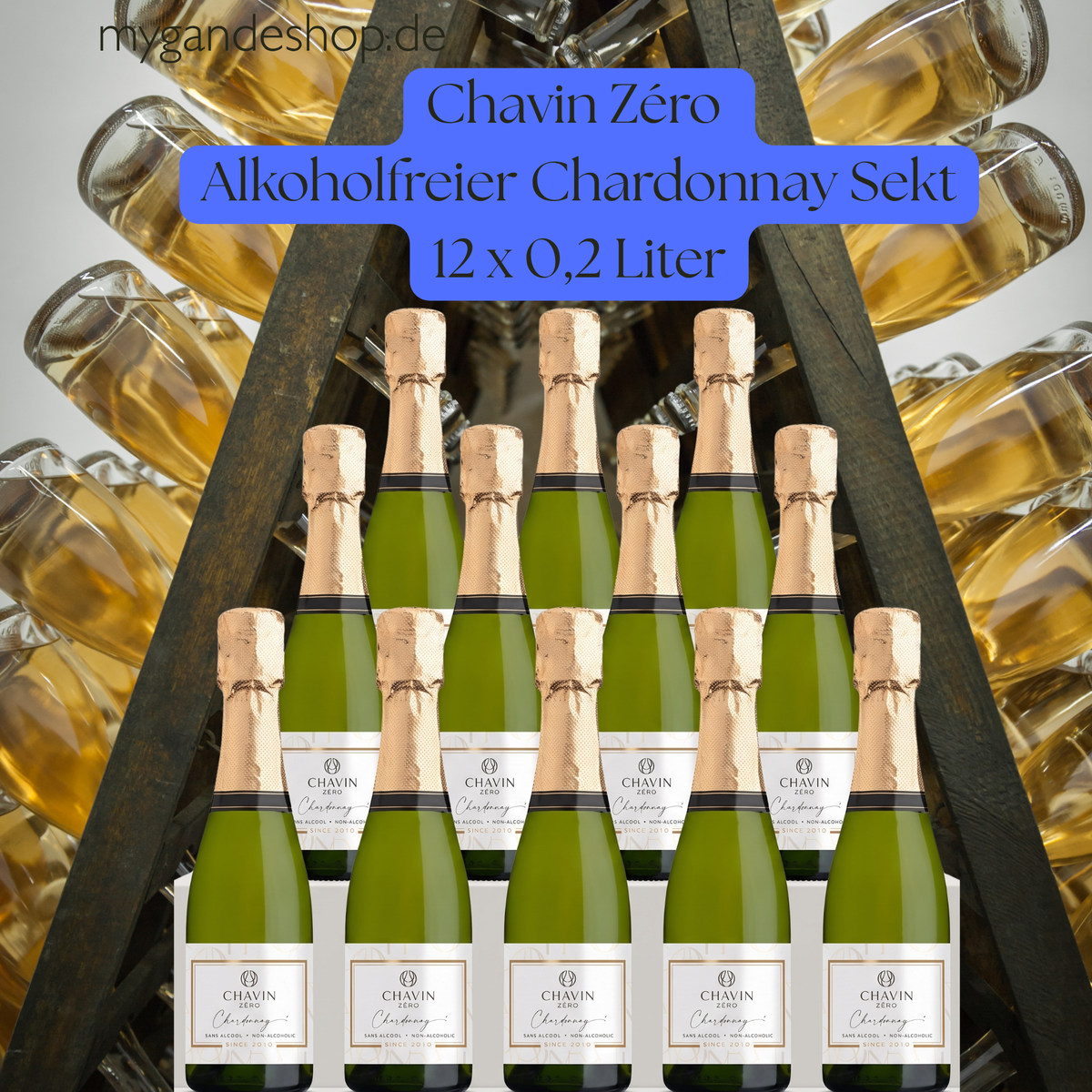 Chavin Zéro Sparkling Chardonnay Piccolo (12 × 0,2 l)