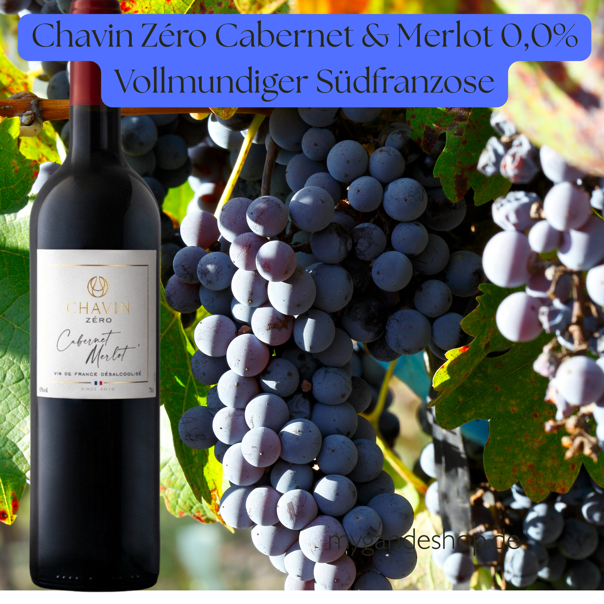Chavin Zéro Cabernet & Merlot 0,0% – Alkoholfreier Rotwein