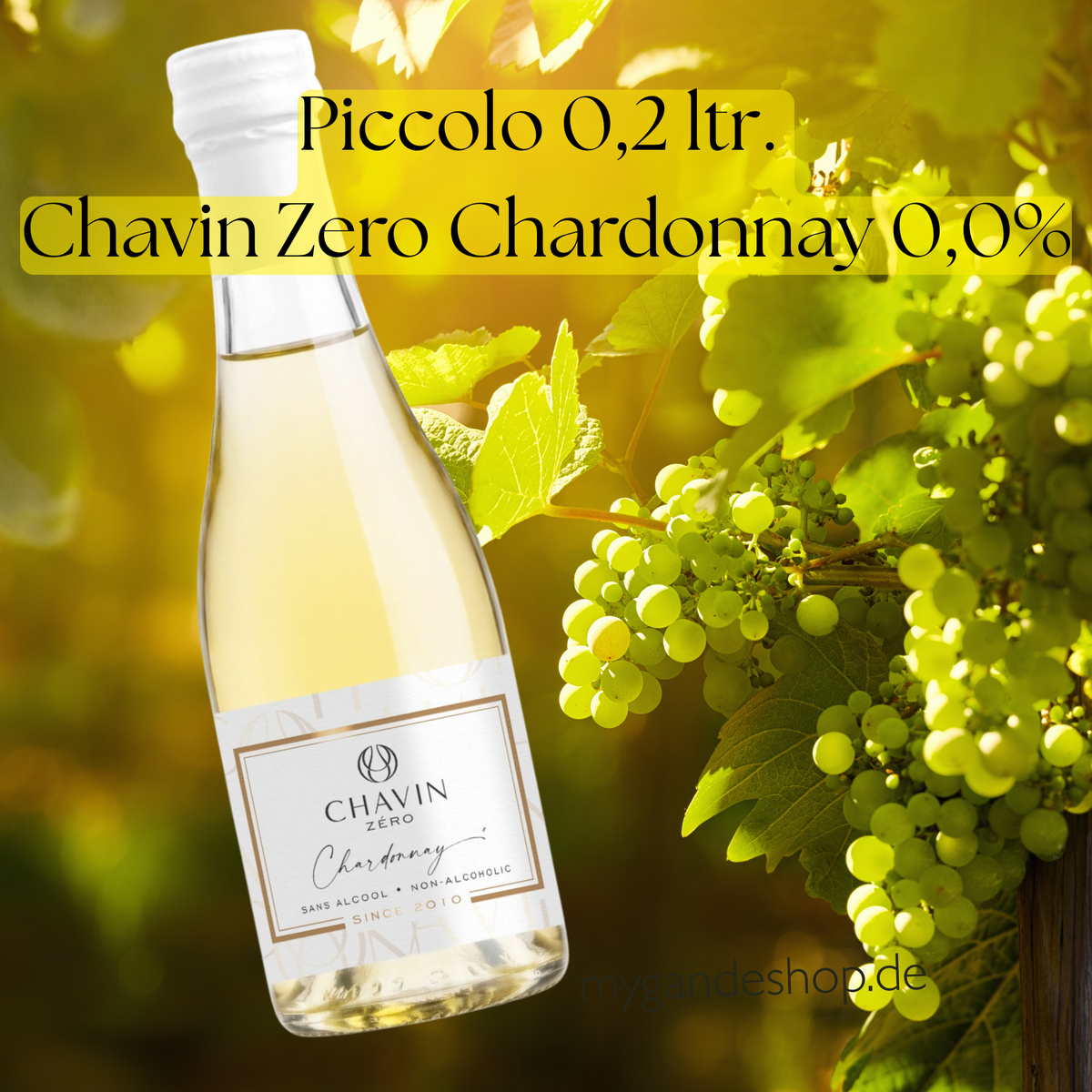 Chavin Zero Chardonnay 0,0% Piccolo (0,2 l) – Alkoholfreier Weißwein