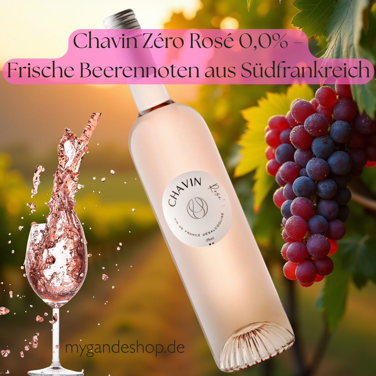 Chavin Zéro Rosé 0,0% – Alkoholfreier Roséwein