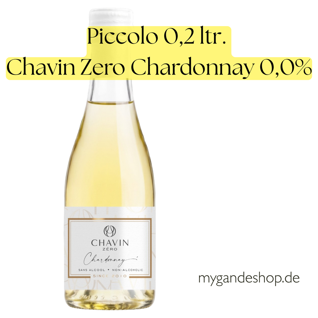 Chavin Zero Chardonnay 0,0% Piccolo (0,2 l) – Alkoholfreier Weißwein