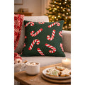 Clayre & Eef Dekokissen Zuckerstangen Jacquard-Webung / Stick-Optik 45 × 45 × 4 cm (KG023.137)