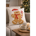 Clayre & Eef Dekokissen Lebkuchenmann Gingerbread Tufting 45 × 45 × 4 cm (KG023.140)