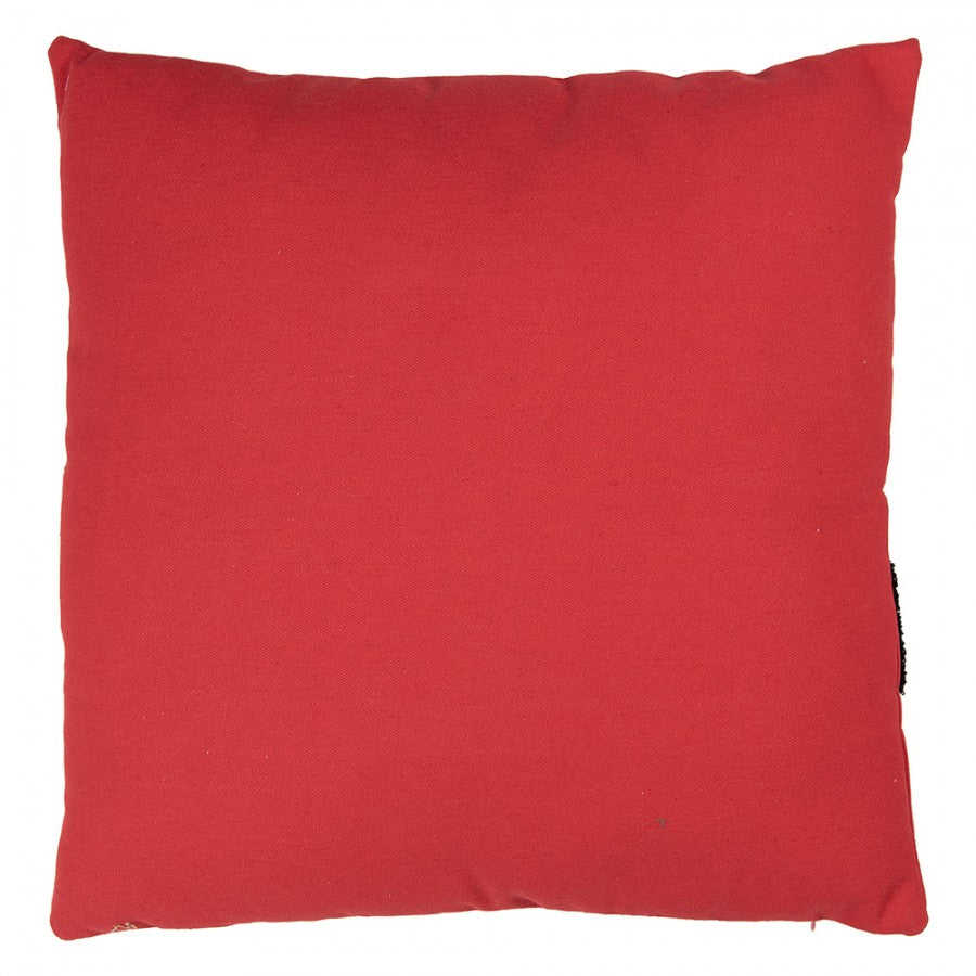 Clayre & Eef Dekokissen Weihnachtsmann-Mantel Santa Suit 3D-Tufting Gürtel & Pelzbesatz 45 × 5 × 45 cm (KG023.171)