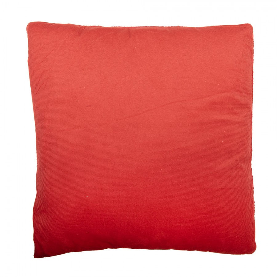 Strukturkissen gefüllt 3D Dots Noppen Scherli Rot-Weiß 45x45x5 cm von Clayre & Eef (KG023.174)