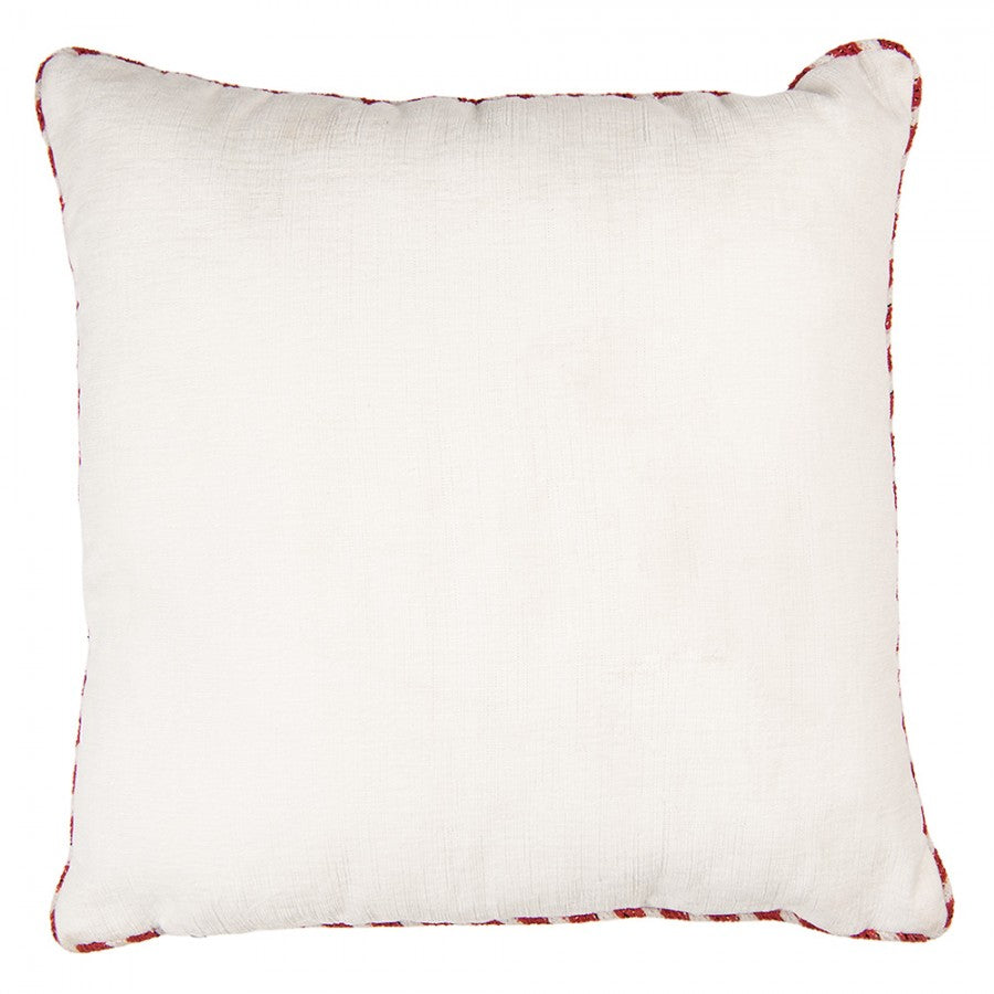 Clayre & Eef Dekokissen Drei Nussknacker Samt-Applikationen mit Lurex-Goldstickerei & Kordelpaspel 40 × 40 × 4 cm (KG023.182)