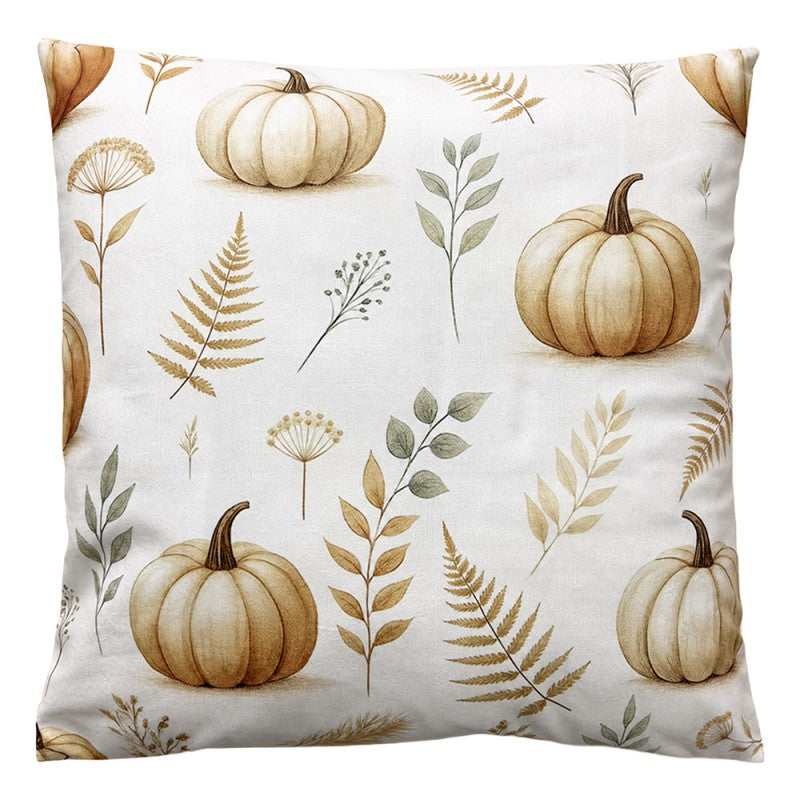 Clayre & Eef Dekokissen Herbst Kürbis & Herbstkräuter 45 × 45 × 4 cm (KG023.192)