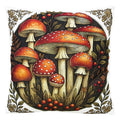 Clayre & Eef Dekokissen Fliegenpilz-Waldmotiv Rot 45 × 45 × 4 cm (KG023.193)