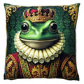 Clayre & Eef Dekokissen Froschkönig in Adelskleidung Stil Thierry Poncelet 45 × 45 × 4 cm (KG023.201)