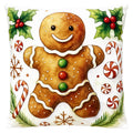 Clayre & Eef Dekokissen Pfefferkuchenmann Gingerbread 45 × 45 × 4 cm (KG023.207)