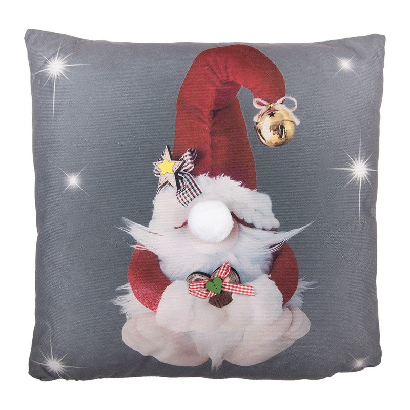 Dekokissen gefüllt Weihnachtswichtel Zwerg Gnom Rot 45x45x5 cm von Clayre & Eef (KG023.231)