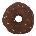 Clayre & Eef Dekokissen Schoko-Donut Formkissen Teddyfell mit bunten Stick-Streuseln Ø 35 × 6 cm (KG033.014CH)