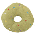 Clayre & Eef Dekokissen Pistazien-Donut Formkissen Teddyfell mit Stick-Streuseln Grün Ø 35 × 6 cm (KG033.014GR)