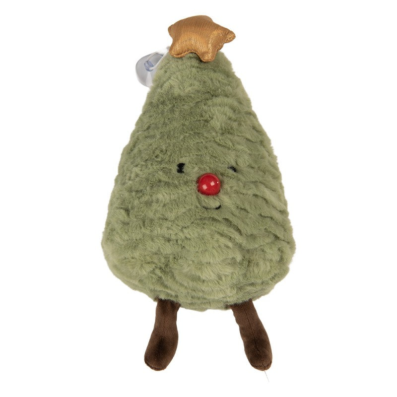 Clayre & Eef Dekokissen Tannenbaum 3D Weihnachtsbaum mit Stern 15 × 9 × 23 cm (KG035.021)