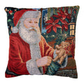 Kissenbezug Kissenhülle ohne Inlet Weihnachtsmann Teddybär Kamin Rot 44x44 cm von Clayre & Eef (KT021.378)