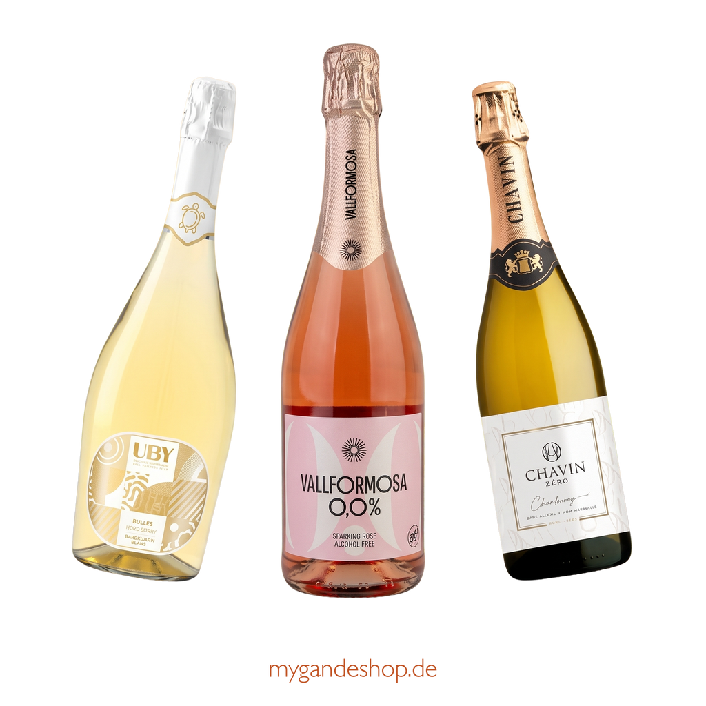 Sparkling Zero-Selection Probierset (3 x 0,75 l) – Alkoholfreie Schaumweine: Frankreich trifft Spanien