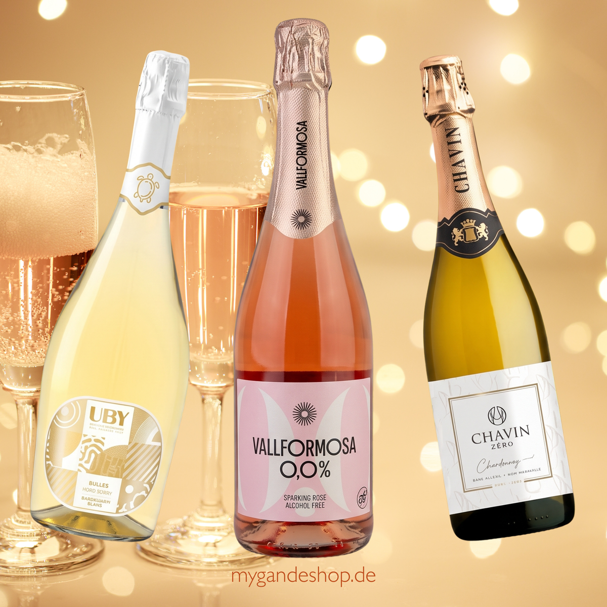 Sparkling Zero-Selection Probierset (3 x 0,75 l) – Alkoholfreie Schaumweine: Frankreich trifft Spanien