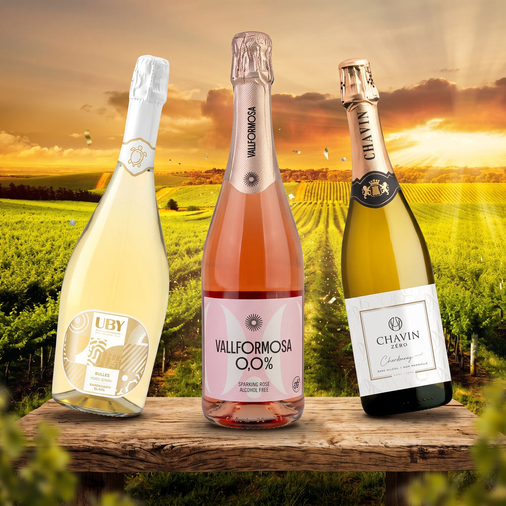 Sparkling Zero-Selection Probierset (3 x 0,75 l) – Alkoholfreie Schaumweine: Frankreich trifft Spanien