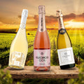 Sparkling Zero-Selection Probierset (3 x 0,75 l) – Alkoholfreie Schaumweine: Frankreich trifft Spanien