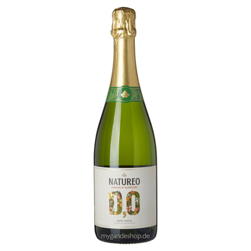 Torres Natureo Sparkling 0,0 % Alkoholfreier Schaumwein 0,75 l – Edler Muscat Sekt aus Spanien