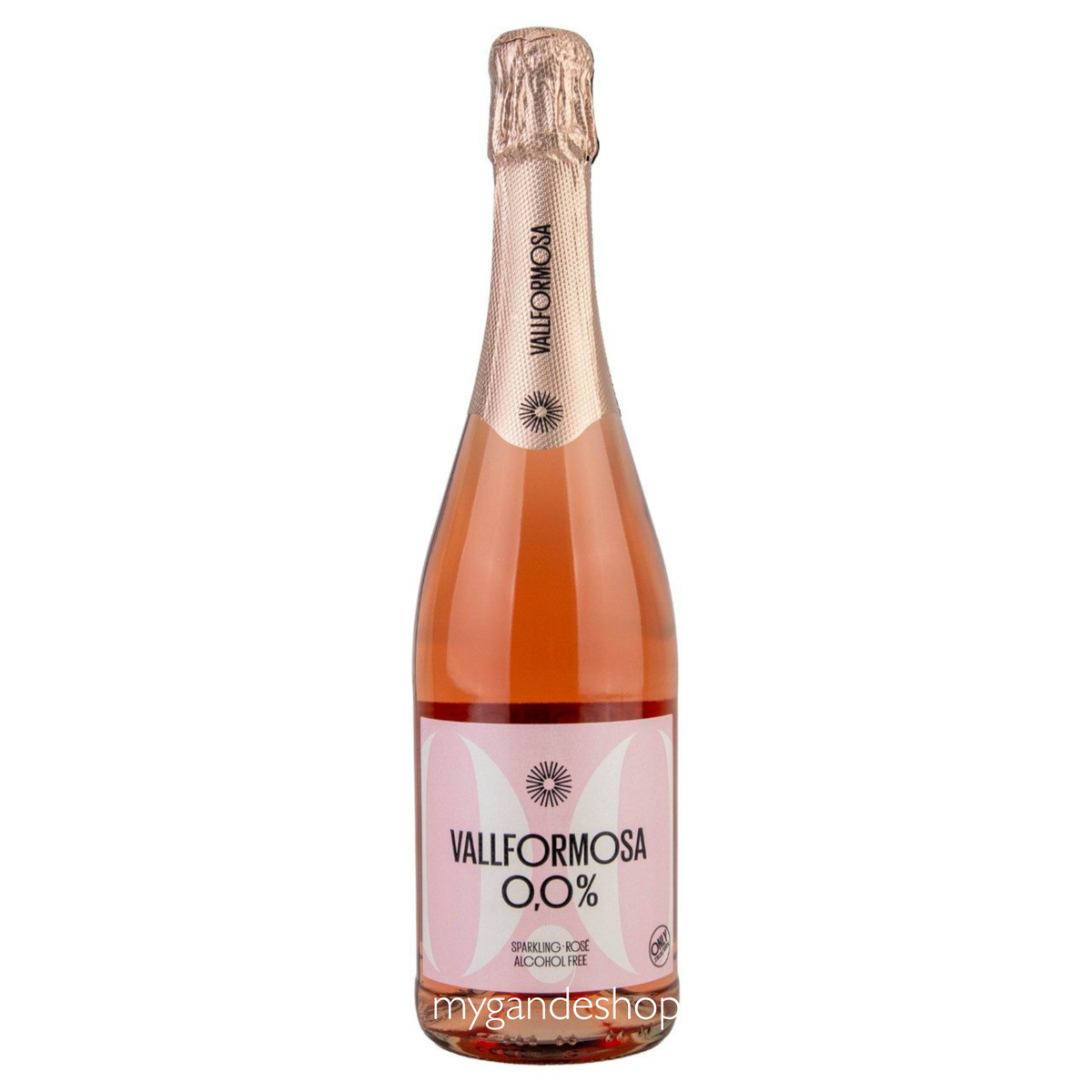 Vallformosa 0,0 % Rosé Sparkling Alkoholfreier Schaumwein 0,75 l – Eleganter Rosé-Sekt aus Spanien