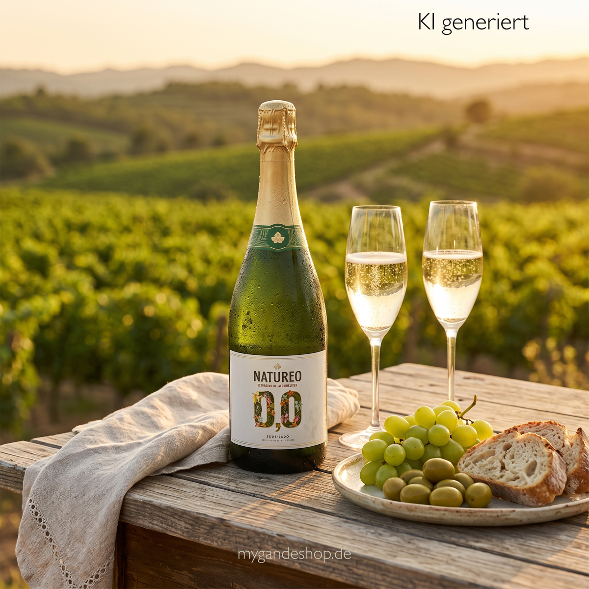 Torres Natureo Sparkling 0,0 % Alkoholfreier Schaumwein 0,75 l – Edler Muscat Sekt aus Spanien