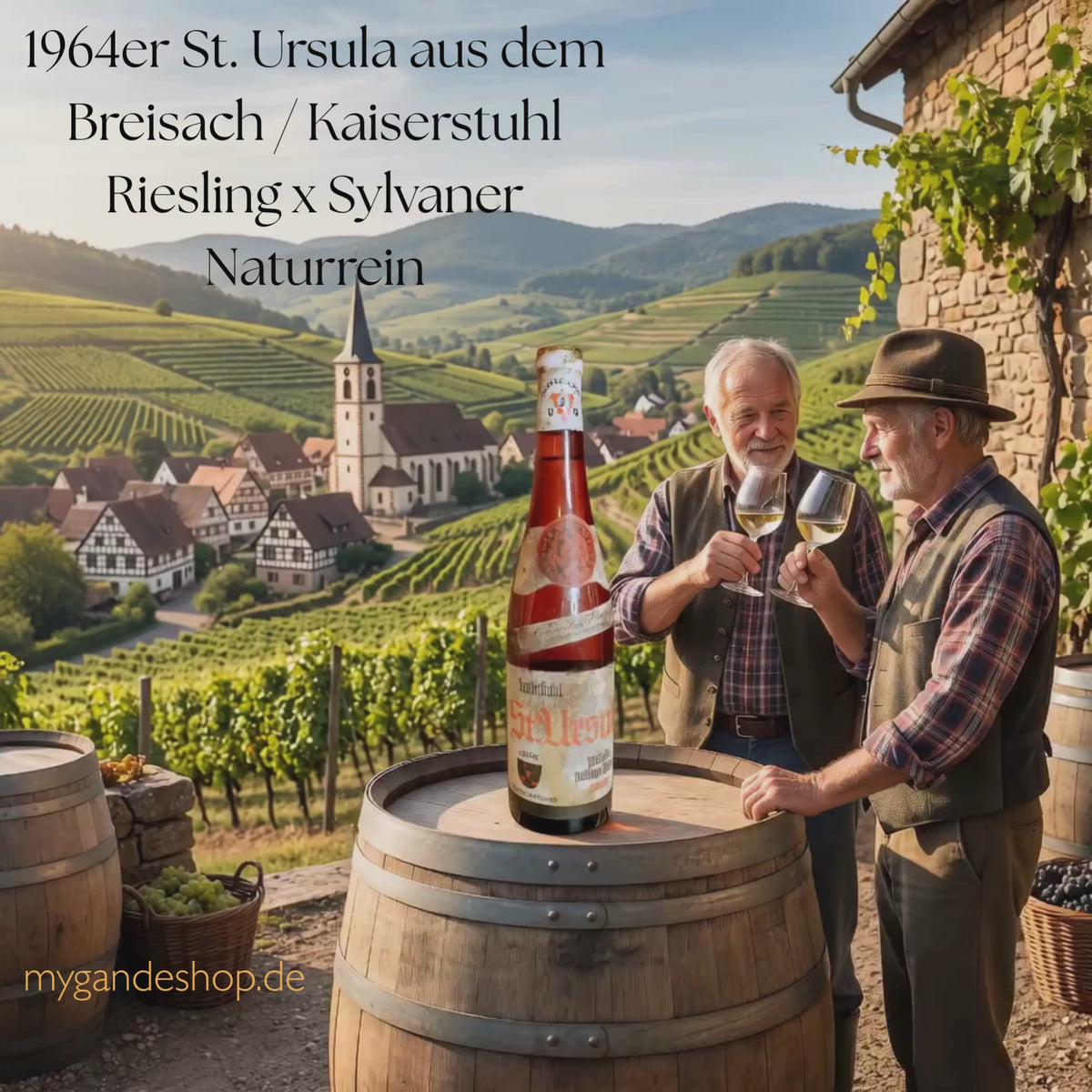 1964er St. Ursula aus dem Breisach / Kaiserstuhl Riesling x Sylvaner Naturrein