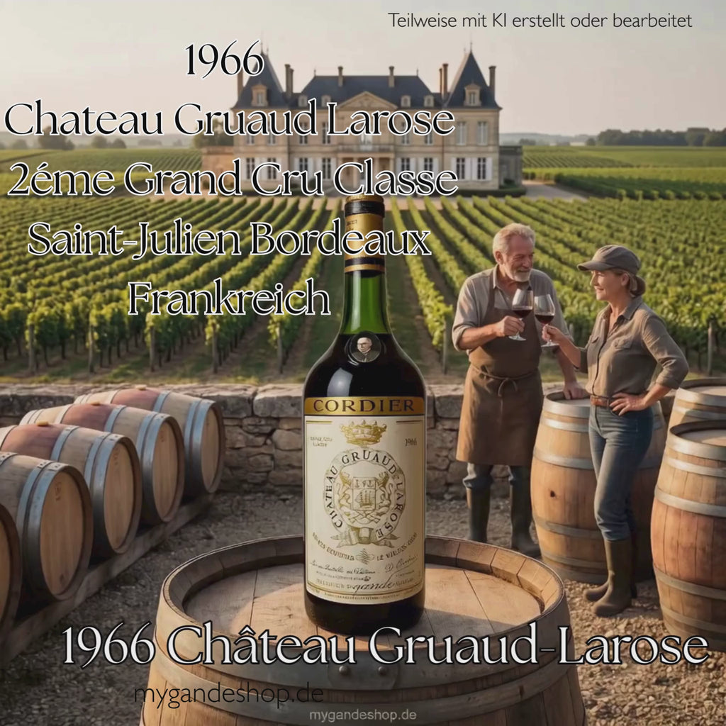 1966 Chateau Gruaud Larose 2éme Grand Cru Classe Saint-Julien Bordeaux Frankreich