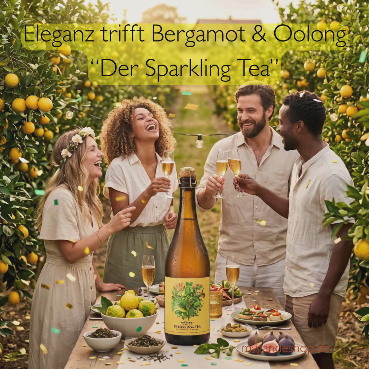 Pettersson & Munthe – Sparkling Tea Bergamot & Oolong 0,0 % (0,75 l) – Skandinavischer Oolong-Teesekt